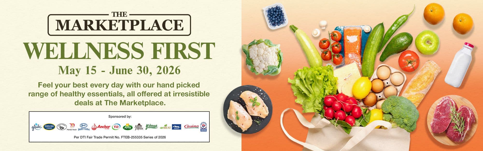 The Marketplace Wellness First promotion